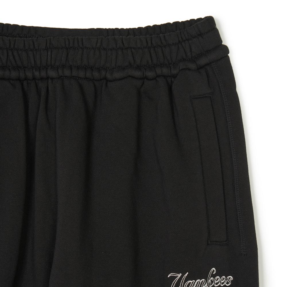 MLB New York Yankees Letter Mid-Rise Tapered Knit Joggers Unisex Joggers Black 3APTB0341-50BKS