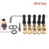 Rivet Nut Tool Kit with Mandrel M3 M4 M5 M6 M8 M10 M12 Threaded Insert Nutsert Set Assorted Sizes for Furniture Fixing Plumbing