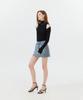 Potipo [W] Damaged Cut Denim Short Skirt