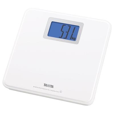 Tanita Weight Scale, Small, White, HD-662-WH, Powers On Just by Stepping On It, Approx. A4 Size, with Backlight
