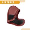 Partuto 1pc Universal Car Shift Knob Cover - Car Knob Gear Sticky Protector Decoration - Burgundy Faux Leather