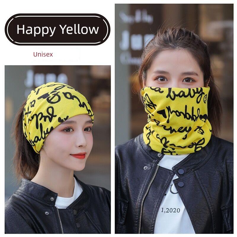 Winter Bib Women's Neck Protection Bandana Outdoor All-Matching Headscarf Cycling Mask Men's Sleeve Cap Windproof Warm Pile Heap Cap