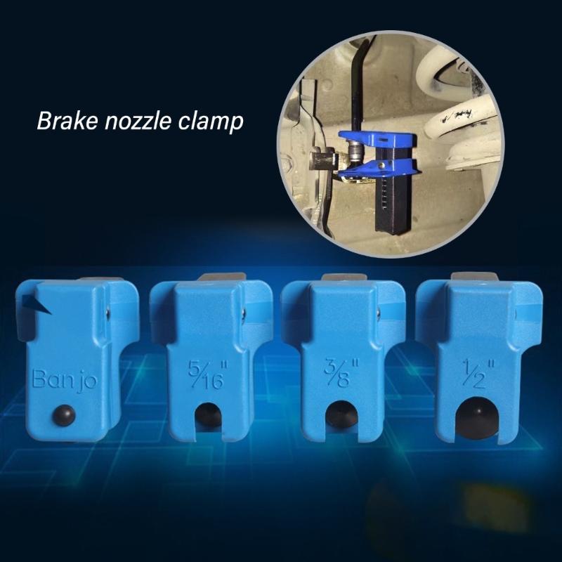 Brake Lines Clamps Brake Oil Pipe Plugs Auto Brake Nozzle Clamp Oil Rail Hose Fluid Stop Clamp Brake Lines Stoppers