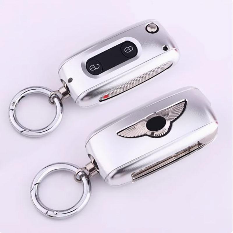 Aluminiowa stopowa osłona etui na kluczyk samochodowy Pasuje do Bentley Mulsanne Continental Flying Spur GT Składane etui na kluczyk