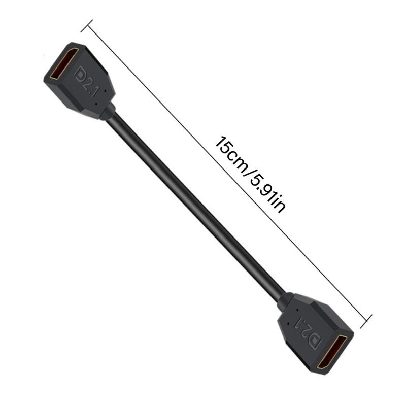 2.1 Extension Cable 16K@30Hz 8K@120Hz 4K@240Hz Female to Female 52Gbps Bandwidth for Gaming Video Output