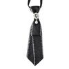 Pre-tied Chain Necktie Pearl Bowtie Fashion Cravat  School Uniform