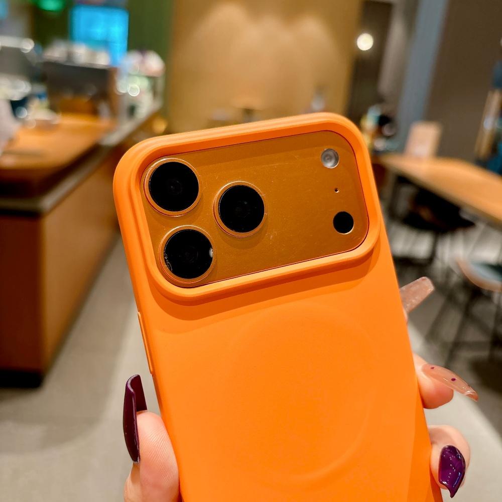 For Magsafe Soft Liquid Silicone Case for iPhone 17 16 15 Pro Max 14 Plus 12 13 Air Magnetic Candy Solid Color Shockproof Cover