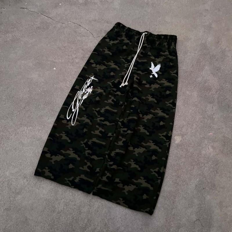 Camouflage Print Hooded Cardigan Sweatshirt Set Long Sleeve Loose Fit Streetwear Teens