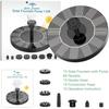 High-quality 1W-1.5W IPX8 Solar Fountain for Bird Bath,Water Fountain, Solar Pond Aerator