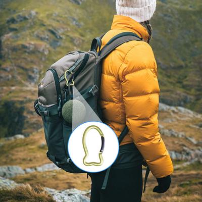 4Pcs Fish Shape Spring Clasps Aluminum Spring Snap Hook Clip KeyRings Metal Carabiner Keychains Buckles Hardware