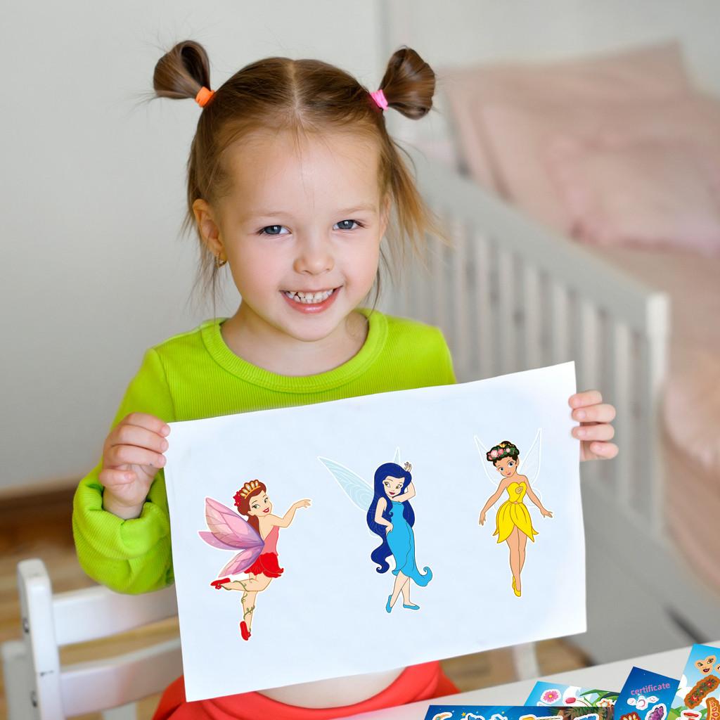 Adorable Cartoon Fairy Interactive Puzzle Stickers For Kids Diy Fun Activity Set