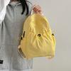Schoolbag Japanese Lazy Wind School Bag Women's 1011 New Simple Student Milk Compress Yellow Backpack Light Travel Backpack