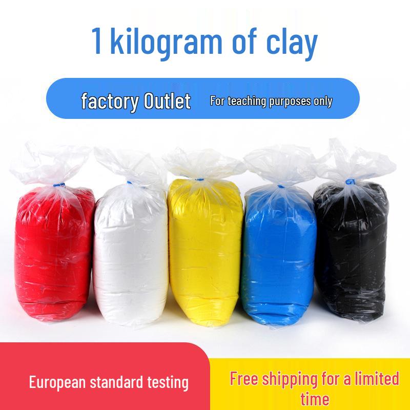 1 кг суперлегкой глины для детей - DIY ручная лепка из цветной глины, игрушки, бесплатная доставка 16 bright orange