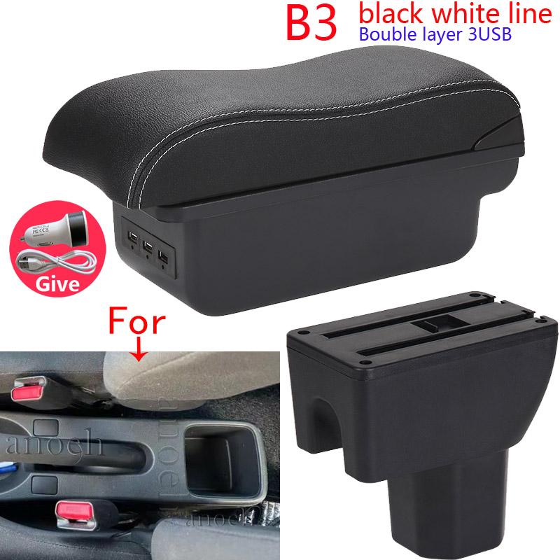 For Suzuki Splash Armrest Box For Suzuki Splash Car Armrest Arm Curved Surface Leather Simple Installation Storage Box Interior