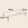 Acrylic Laptop Monitor Stand,Computer Riser Space-Saving,Clear Shelf - Ideal for Monitors,Laptops,Printers,Desktop Storage Decor