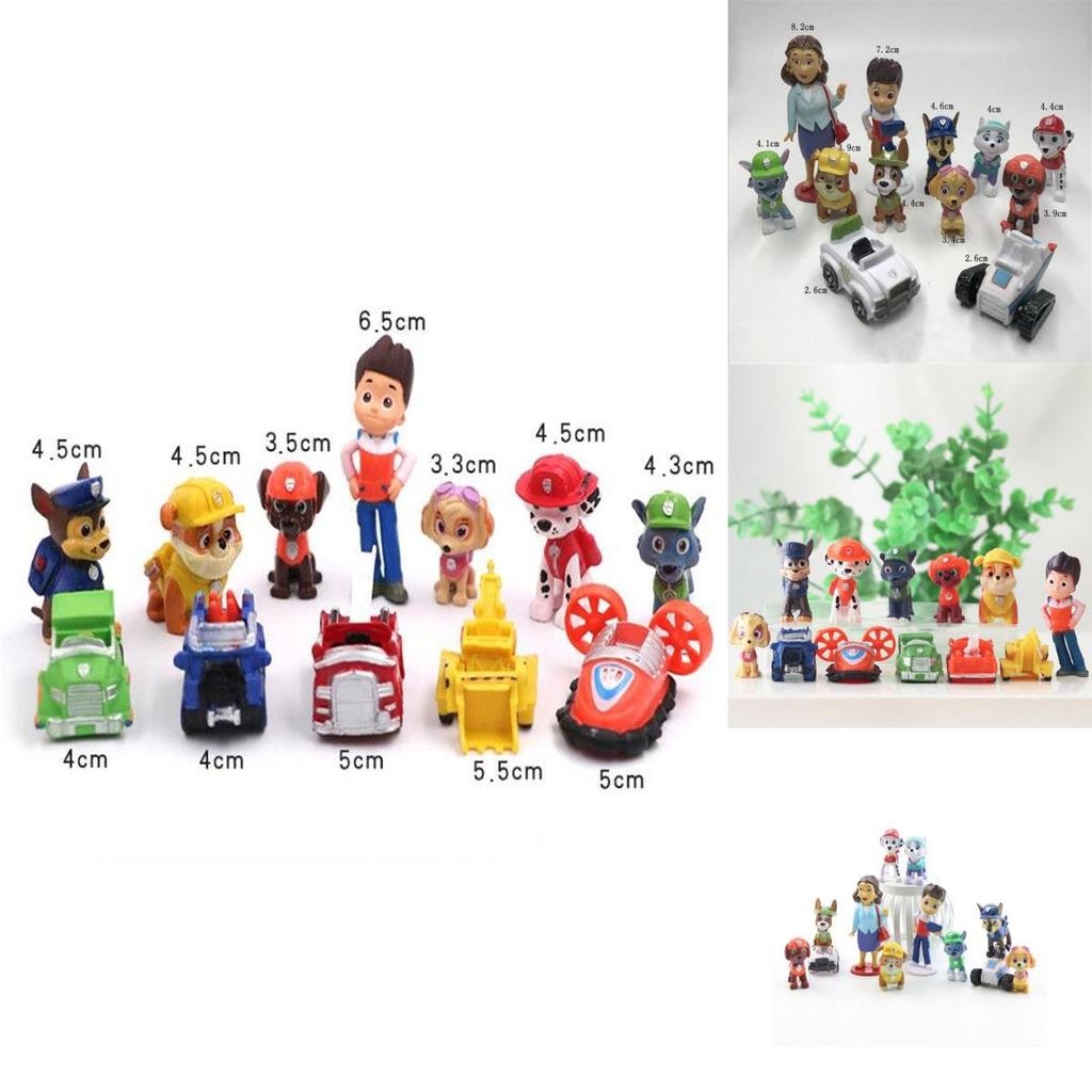 Adorable Paw Patrol Puppy Car Toy Set For Boys 12pcs Action Figure Collection