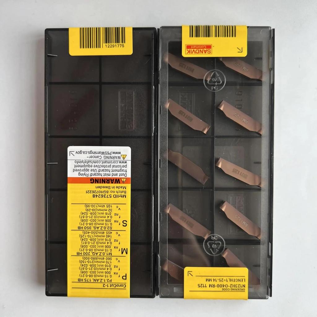 Original Sandvik / N123H2-0400-RM 1125 / CNC lathe carbide blade 10 PCS