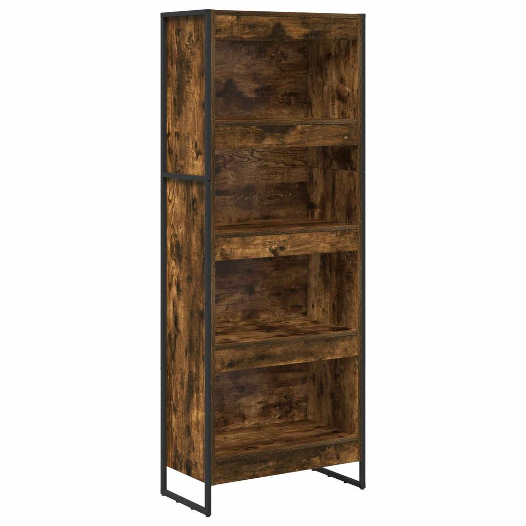 Bookshelf 60 x 30 x 155 cm Engineered Wood Smoked Oak