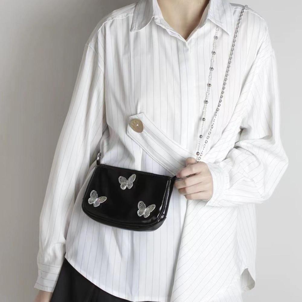 2024 Summer and Autumn Explosive Mini Cute Butterfly Crossbody Underarm Bag Lightweight Mobile Phone Bag Suta Niche Design Women's Bag