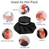 Cool Black Ice Pack Reusable Cooler Bag Breathable Material Hot & Cold Therapy Pain Relief for Knee Head Leg Injury Care Supply