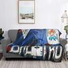 Balatro Playing Card Jocker Lusty Joker Blanket Soft Flannel Throw Blanket Bedding for Bed Living Room Picnic Travel Home Sofa