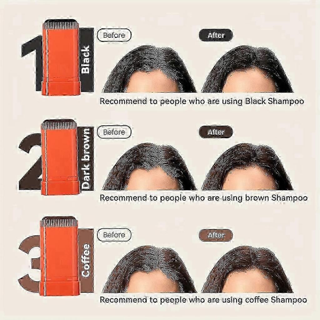 Comb-Integrated Hair Dye Stick for Instant White Hair Coverage (Unisex)