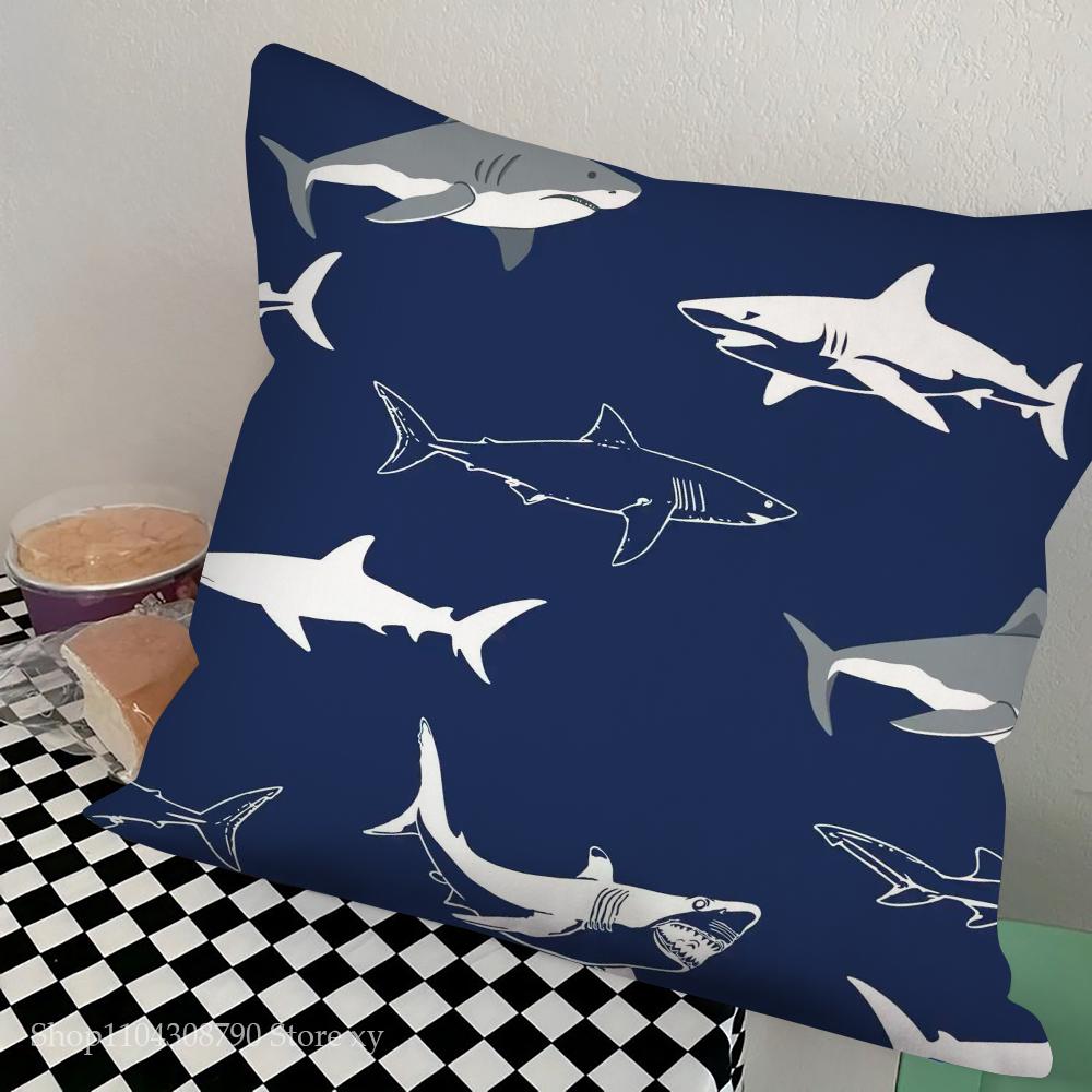 Marine Organism Shells Pillow Case Square Pillow Bedroom Sofa Leisure Comfort Cushion Car Living Room Home Decoration