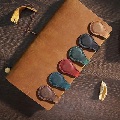 3Pcs/Set Faux Leather Bookmark Folder Strong Magnetic Book Clips Clip-on Page Markers