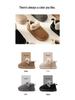 Women's Winter Cotton Snow Boots - Thick Soles, Heeled, Non-Slip, Plus Velvet for Couples, Home & Outdoor Wear