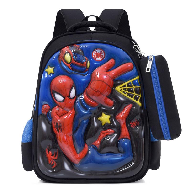 Kuromi Melody Cinnamoroll Captain America Backpack With Breathable Nylon Material For Kindergarten And Elementary School Spider Man