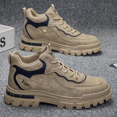2025 Spring Trendy Men's Thick-Soled Martin Boots: British Style Casual Sports Outdoor Shoes