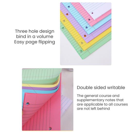 200 Sheets Loose Leaf Paper 8'' X 10.5'' College Ruled Filler Notebook Paper 3-Hole Punched Binder Lined Paper for 3 Ring Binders