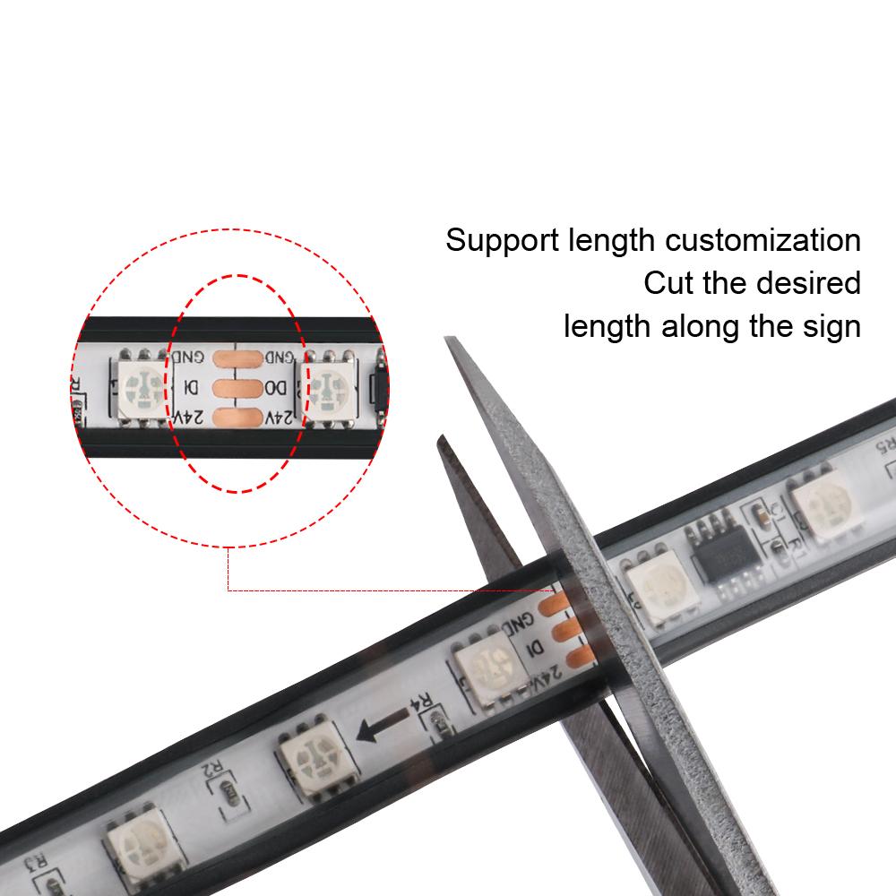 12V/24V Truck Lights Led Strips RGB Ambient Light Brake Warning Driving Lights Bar Colorful Atmosphere Lamp Auto Exterior Parts Neon Lights 4