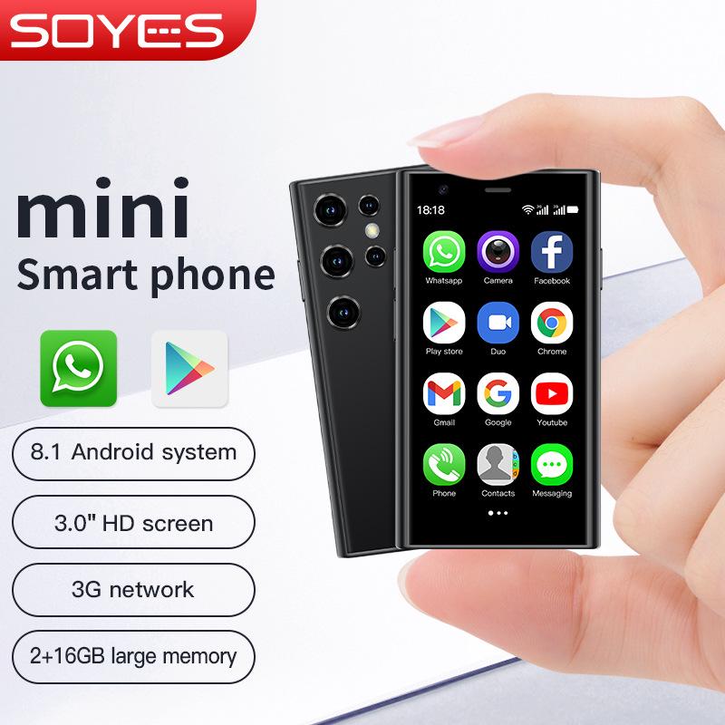 S23PRO Mini Smartphone: 3.0" Screen, 3G Network, Android with Google Play Store.