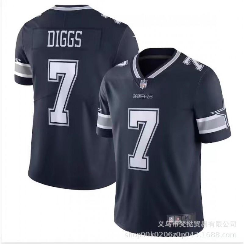 Camiseta de Fútbol Americano NFL Dallas Cowboys para Hombre Manga Corta Mezcla de Algodón Uniforme Deportivo de Equipo Rugby Baloncesto Entrenamiento