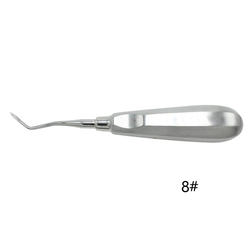 Dental Elevator Stainless Steel Tooth Dentist Tools Kit Stright Curved Root Elevator Minimally Invasive Dentistry Tools