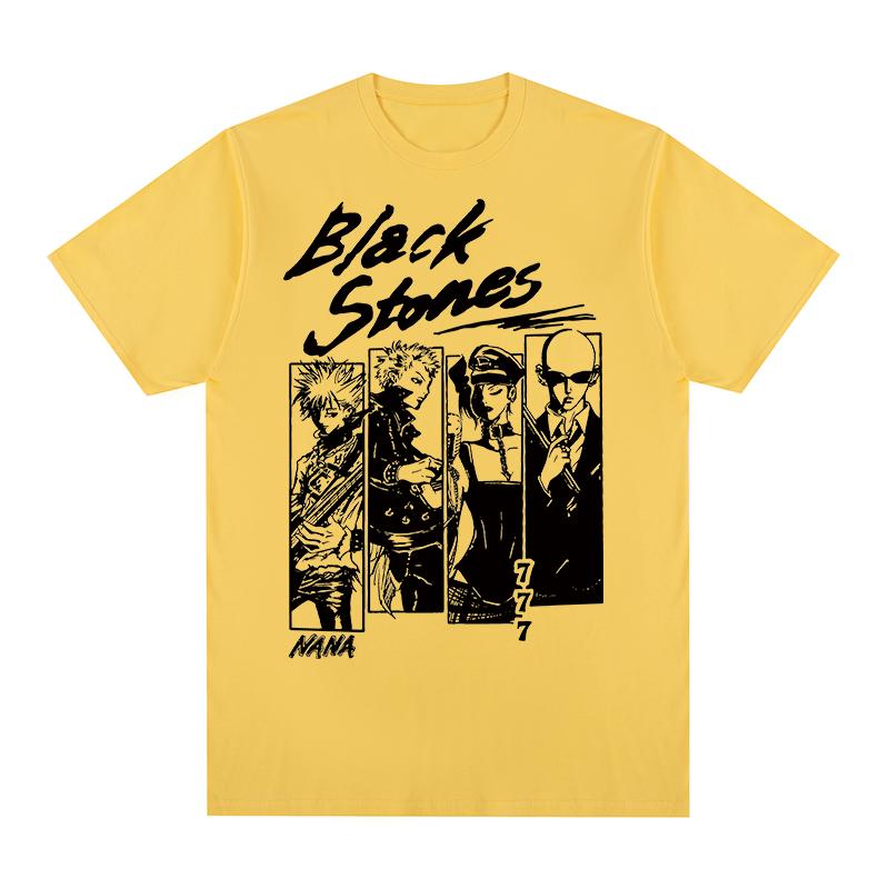 Black Stones NANA Vintage Tshirt Japanese Anime Kawaii Clothing Unique Graphic Cotton Unisex T shirt New TEE TSHIRT Womens tops