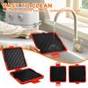 Mikrowellen-Toastie-Sandwichmaker mit verstellbaren Silikonbändern Kabelloser Toastie-Maker Antihaftbeschichtete Platte Sandwichmaker Hitzewelle