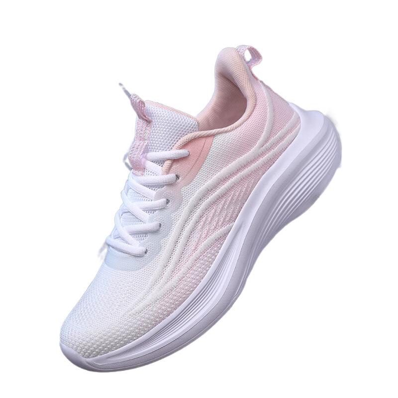 Large size women's shoes spring and autumn 2025 new 4143 feet wide feet fat mesh sneakers women running shock absorption lightweight women