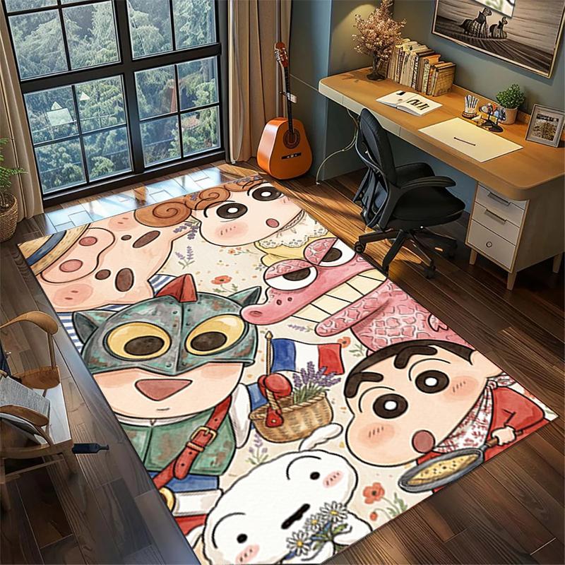 

Crayon Shin-chan Large Decor Rug Non Slip Washable Area Carpet Gamer Bedroom Floor Mat 60x90cm