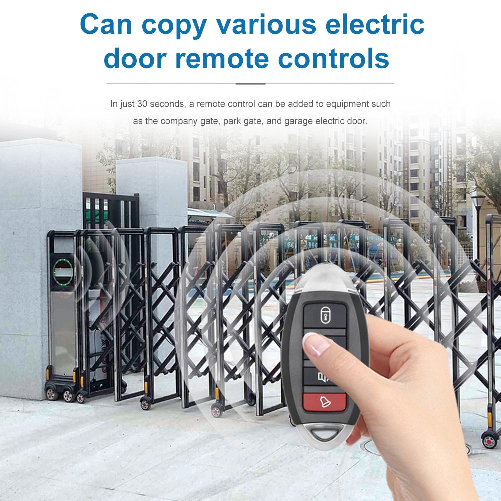 280-915MHz Cloning Electric Remote Control Keyfob Replacement 4-Button Duplicator Remote for Car Garage Door Gate