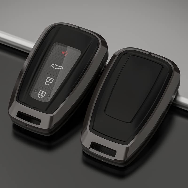 XRise Klíč Toyota TPU Sestavený Klíč Vyrobený ze Zinku a Kompatibilní s Novým Prius 50 Pozdní Prius 50 Corolla a Snadné Černé Pouzdro, Pouzdro, Kov, Série,