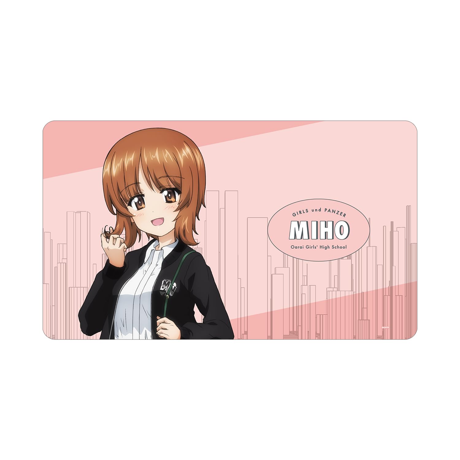 Девушки и танки Финал Оригинальная иллюстрация Нисидзуми Михо в повседневном стиле. Многофункциональный коврик для стола