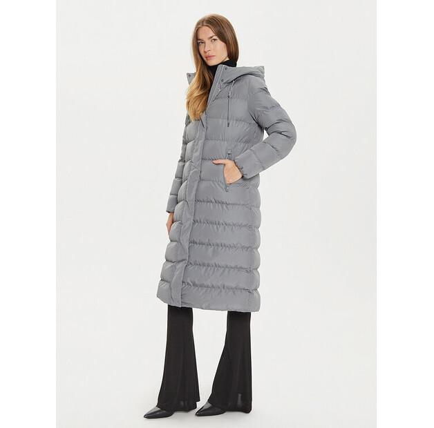 

Пуховик Geox Anylla W4628E T3144 F1787 серый Regular Fit EU 40