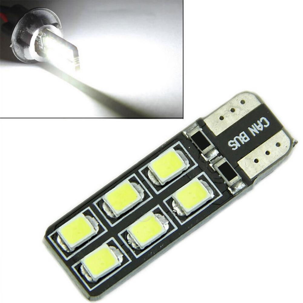 1 Pair T10 Decoding Light Car Led W5w Width Lamp Bulb 2835-12smd Outline Light Interior Parts