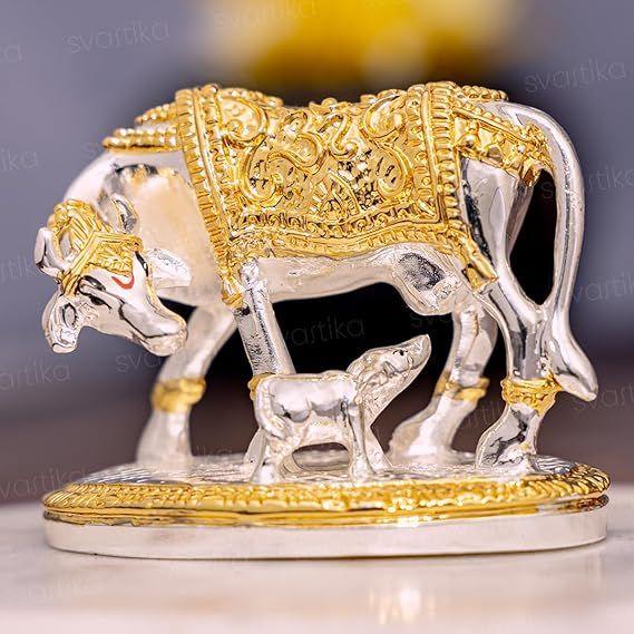 

Vastu Kamdhenu Cow with Calf Idol | Excellent Vastu Correction Remedy for Financial Problems | Wedding & Housewarming Gift