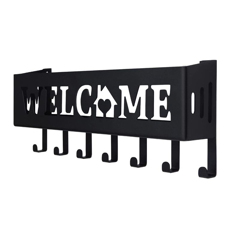 

AEE4-Wall Mounted Sweet Home Decorative Key Holder, Key Wall Hook, Key Holder For Front Door чорний
