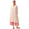 ANNI Designer Women' Rayon Viscose Anarkali Printed Kurta with Palazzo (QUSHI Cream Cream XLarge)