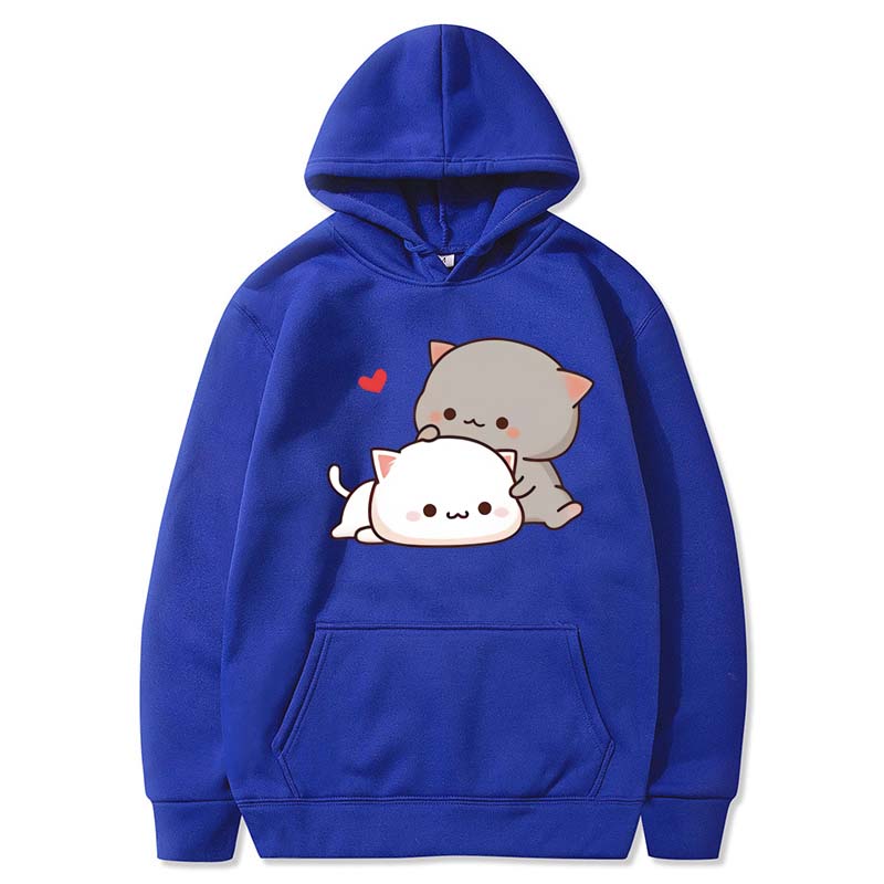 

Женские длинные рукава Женские длинные рукава Kawaii Girl Аниме Толстовка Флис Harajuku Оверсайз Повседневный Пуловер Милый Валентина 3XL