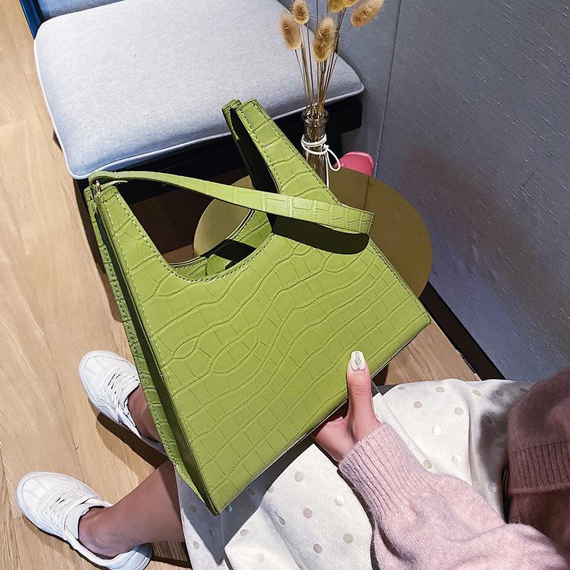 SCIONE Liten veske Nytt steinmønster Bærbar Liten firkantet veske Mote Casual Messenger-veske